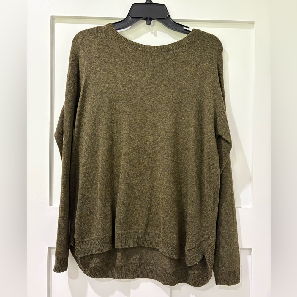 H&M Olive Green Women's Crew Neck Sweater